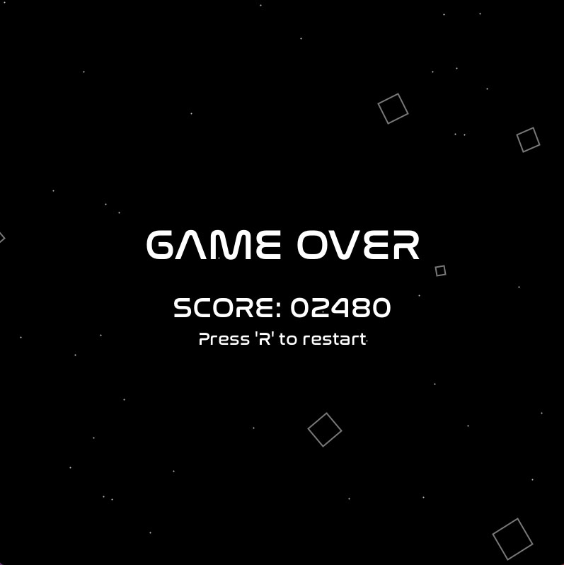 Asteroids Game Over