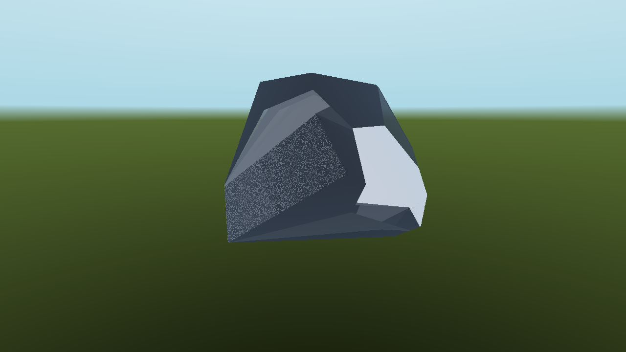 Broken rotated cube
