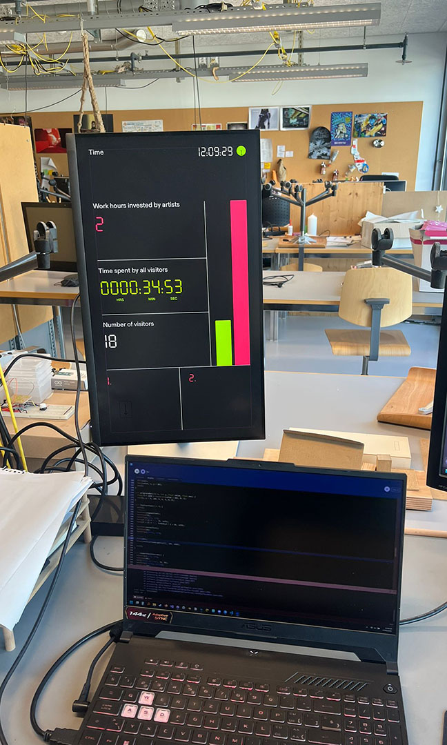 The interface in development