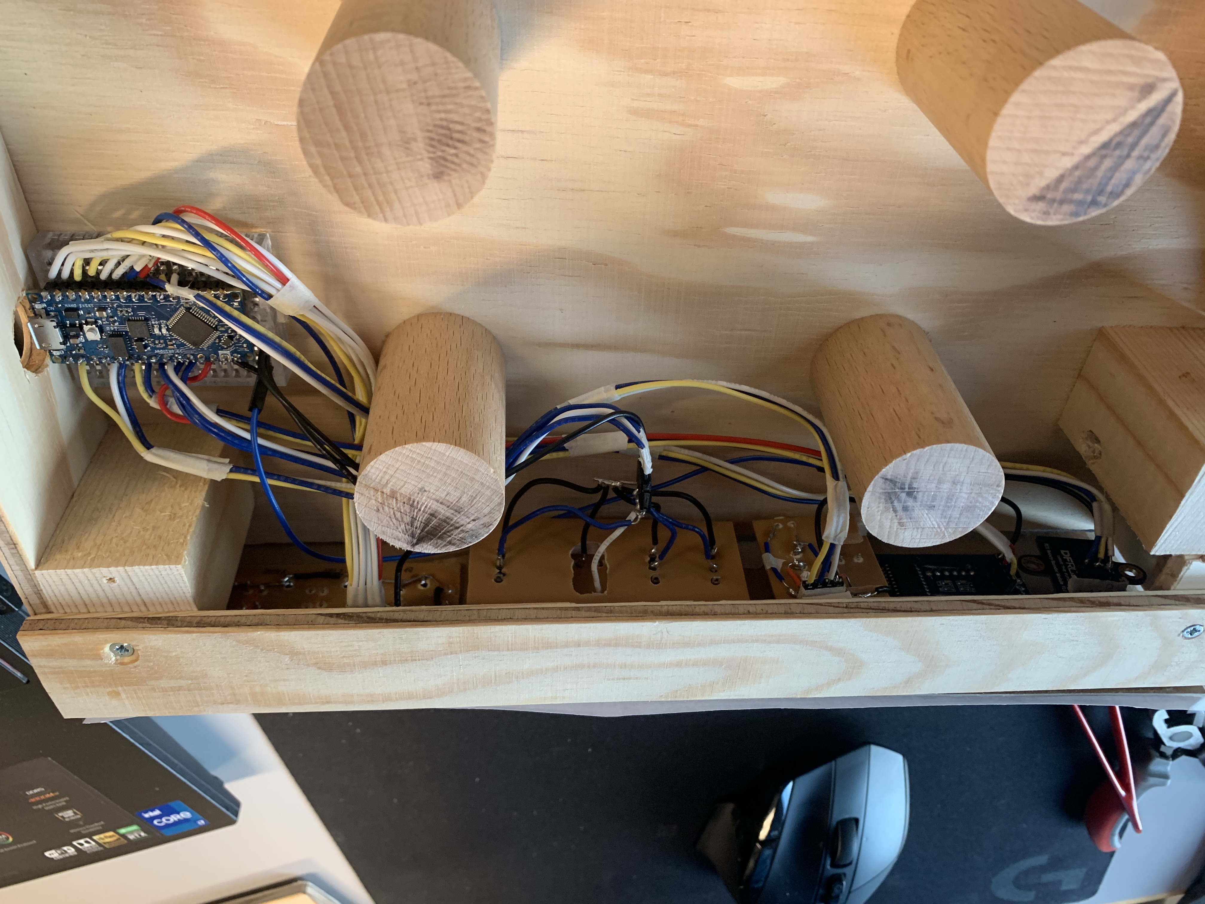 The wiring for all the components